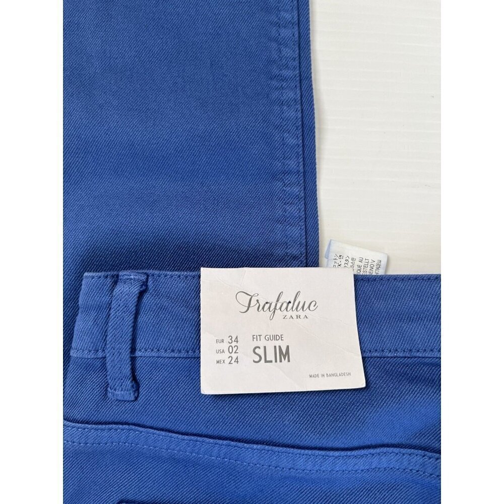 Zara Trafaluc Women's Blue Denim Slim Skinny Jeans Size 2 US - Picture 6 of 15